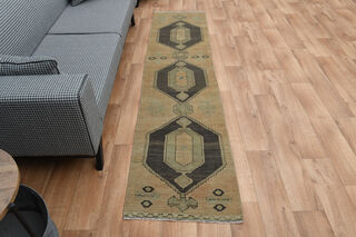 Kitchen Decor Oushak Runner Rug - Thumbnail