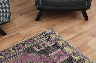 Unique Wool Vintage Anatolian Runner - Thumbnail