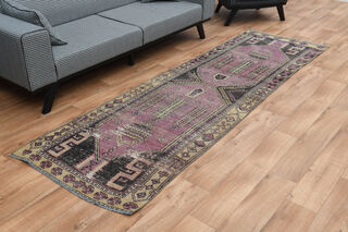 Unique Wool Vintage Anatolian Runner - Thumbnail