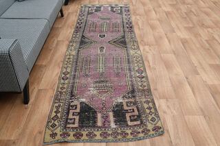 Unique Wool Vintage Anatolian Runner - Thumbnail