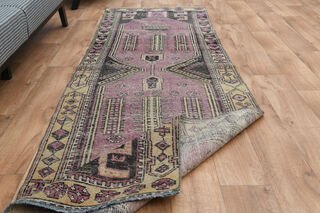 Unique Wool Vintage Anatolian Runner - Thumbnail