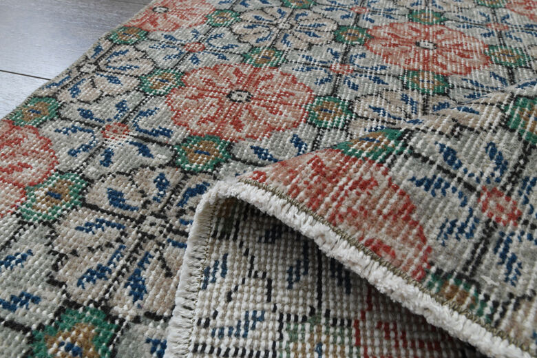 Retro Style Anatolian Short Rug