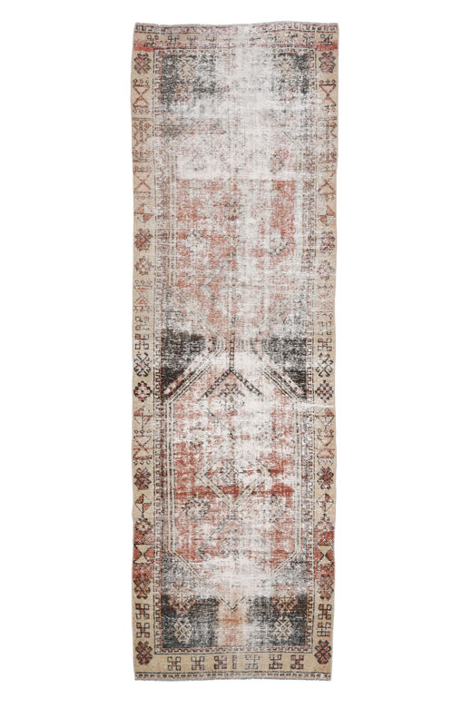 Distressed Vintage Oushak Rug