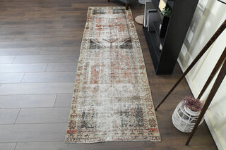 Distressed Vintage Oushak Rug - Thumbnail