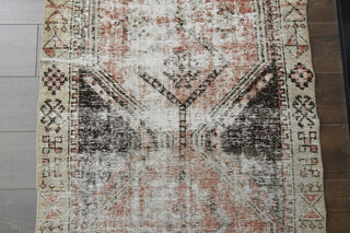 Distressed Vintage Oushak Rug - Thumbnail