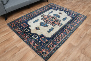 Bohemian Style Turkish Rug - Thumbnail