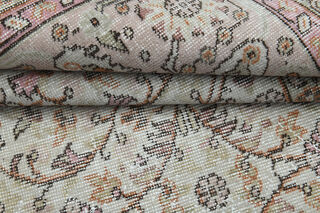 Beige Vintage Floral Area Rug - Thumbnail
