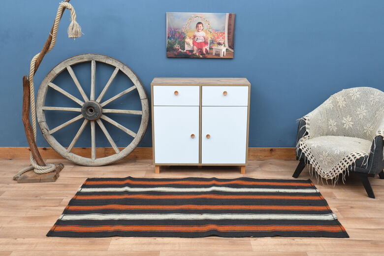 Flatweave Striped Rug