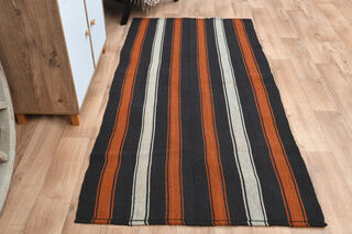 Flatweave Striped Rug - Thumbnail