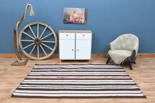 Flatweave Striped Rug - Thumbnail