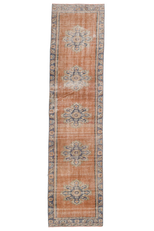 Orange Oriental Vintage Runner Rug