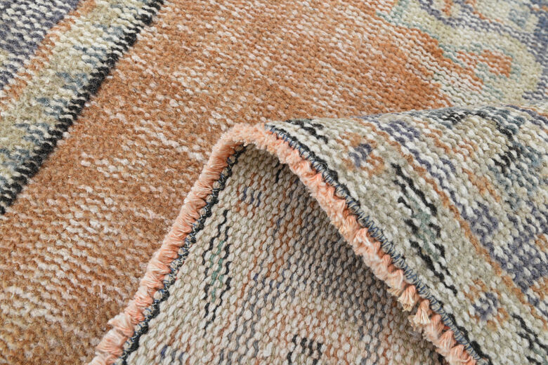 Orange Oriental Vintage Runner Rug