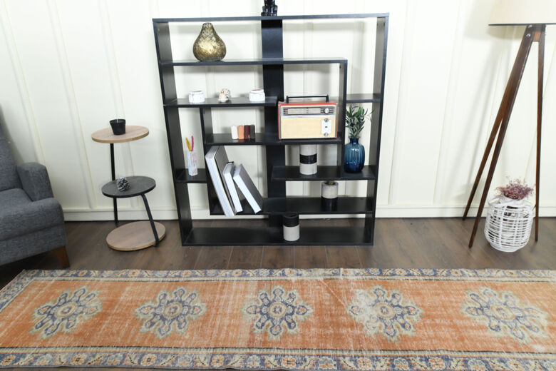 Orange Oriental Vintage Runner Rug
