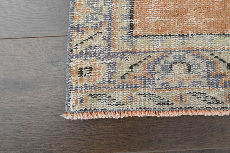 Orange Oriental Vintage Runner Rug