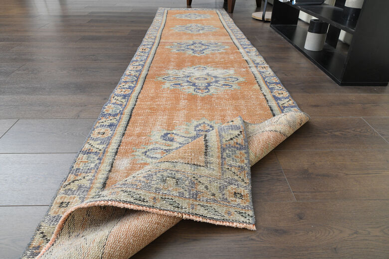 Orange Oriental Vintage Runner Rug
