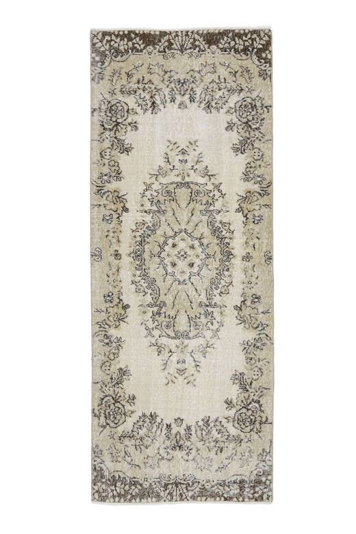 Beige Brown Oriental Rug