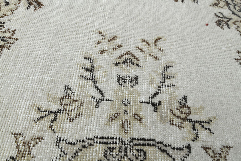Beige Brown Oriental Rug
