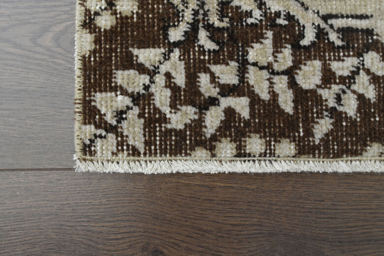 Beige Brown Oriental Rug