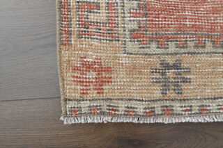 Red Vintage Turkish Rug Runner - Thumbnail