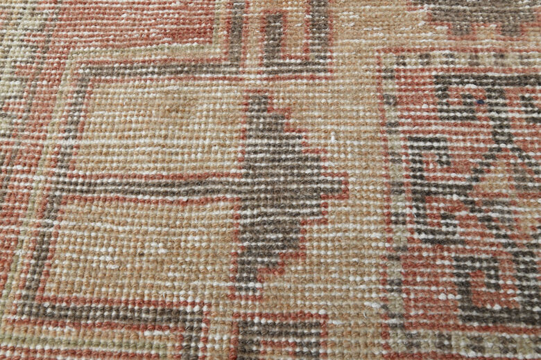Red Vintage Turkish Rug Runner
