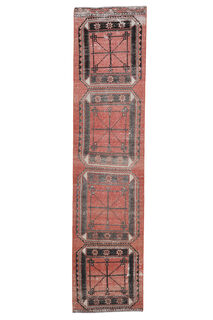 Vintage Turkish Rug Runner - Thumbnail