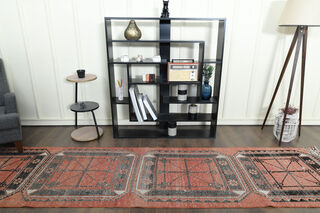 Vintage Turkish Rug Runner - Thumbnail