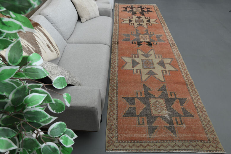 Red Handmade Vintage Runner