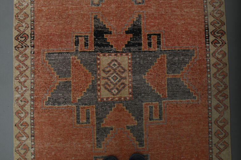 Red Handmade Vintage Runner