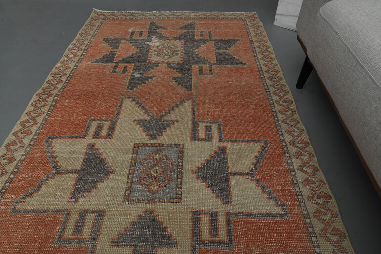 Red Handmade Vintage Runner