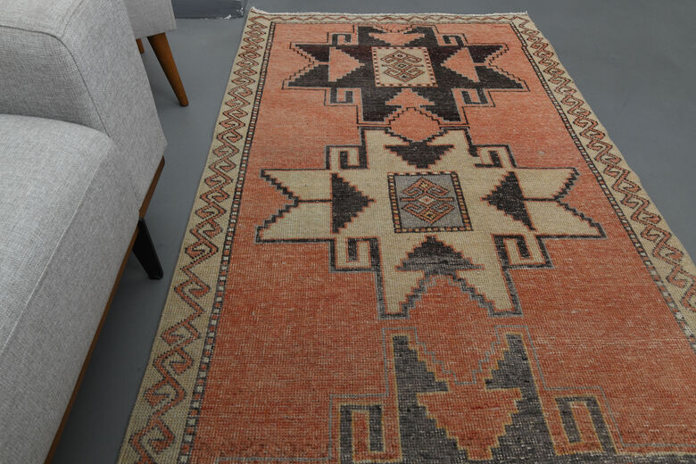 Red Handmade Vintage Runner
