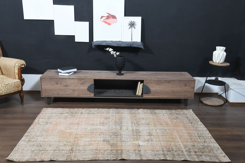 Distressed Vintage Area Rug