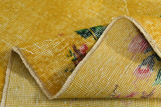 Yellow Vintage Turkish Rug - Thumbnail