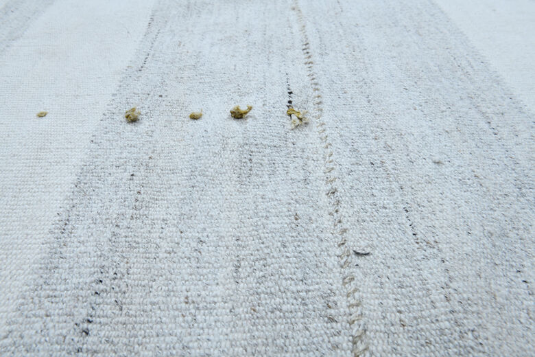 White Striped Rug