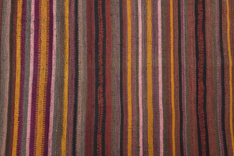 Striped Vintage Flatweave Carpet