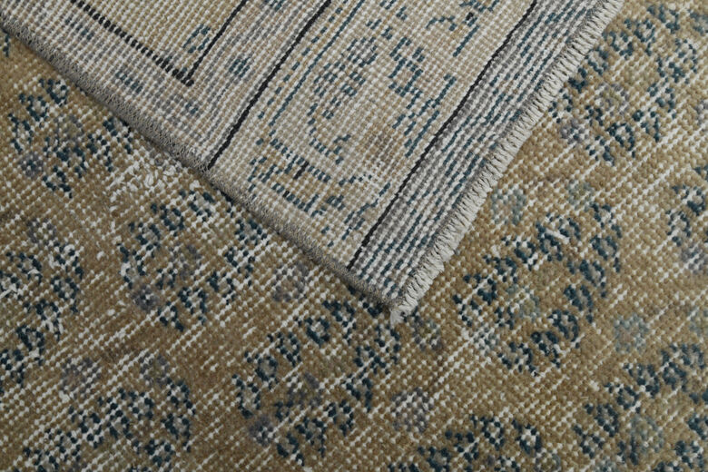 Vintage Turkish Floral Rug