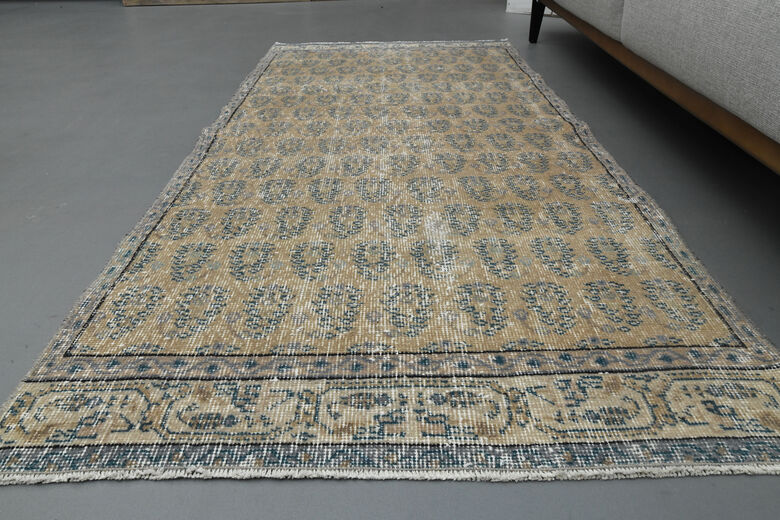 Vintage Turkish Floral Rug