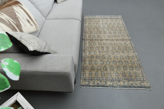 Vintage Turkish Floral Rug - Thumbnail