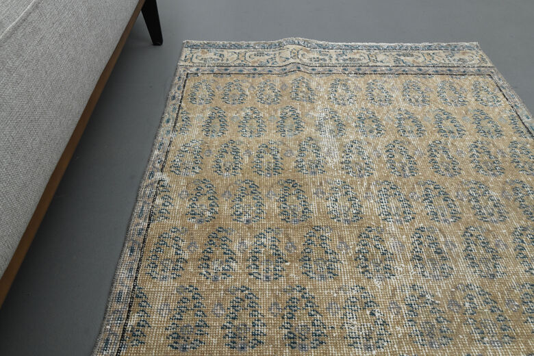 Vintage Turkish Floral Rug