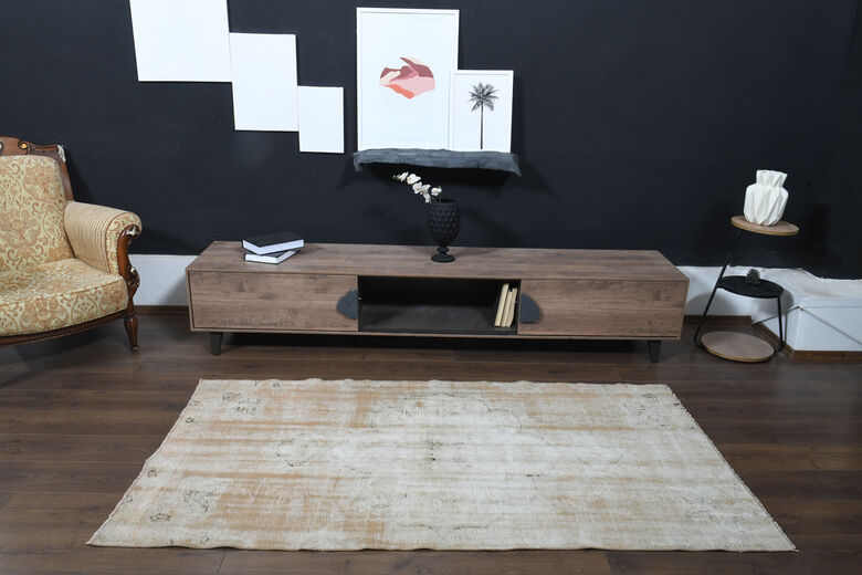 Distressed Antique Area Rug