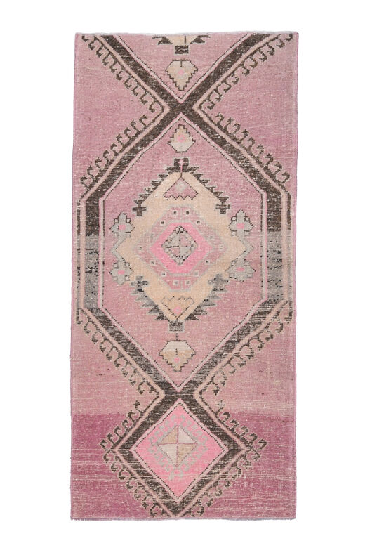 Purple Geometric Vintage Rug