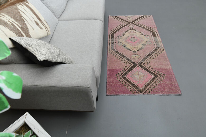 Purple Geometric Vintage Rug