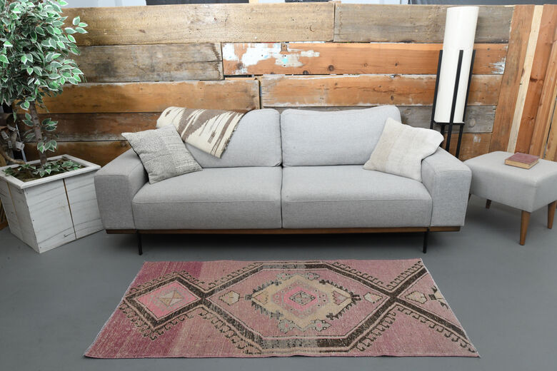 Purple Geometric Vintage Rug