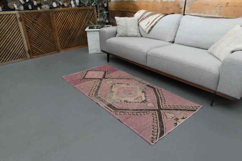 Purple Geometric Vintage Rug