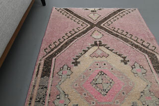 Purple Geometric Vintage Rug - Thumbnail