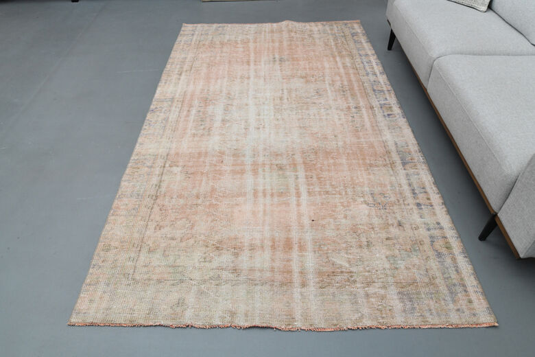 Antique Distressed Turkish Rug