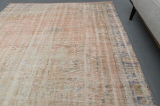 Antique Distressed Turkish Rug - Thumbnail