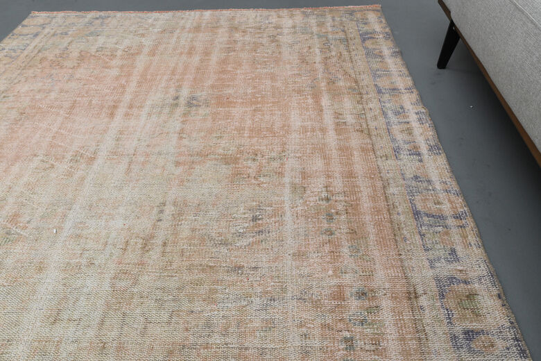 Antique Distressed Turkish Rug