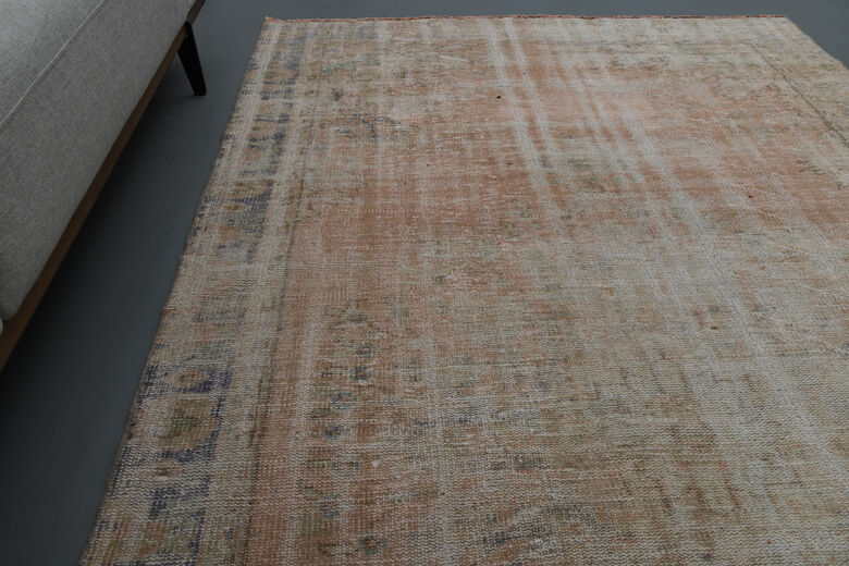 Antique Distressed Turkish Rug