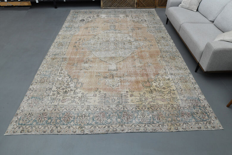Antique Turkish Oushak Rug