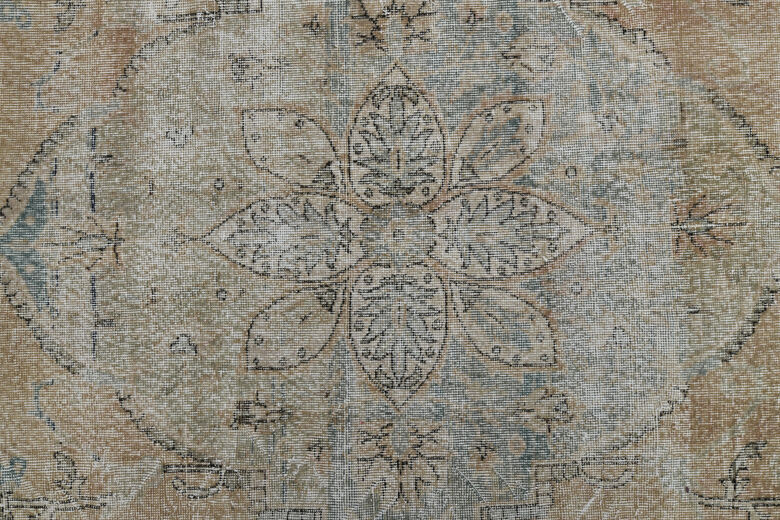 Antique Turkish Oushak Rug